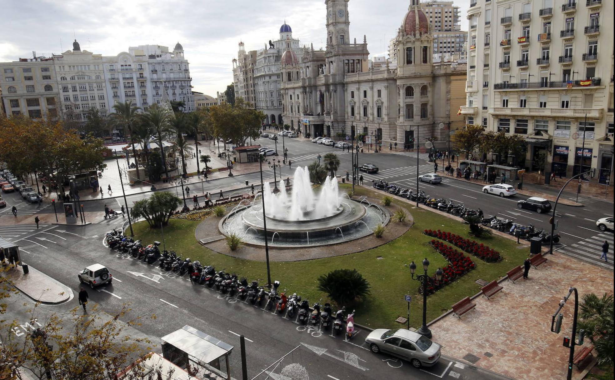 Plaza del Ayuntamiento de Valencia.