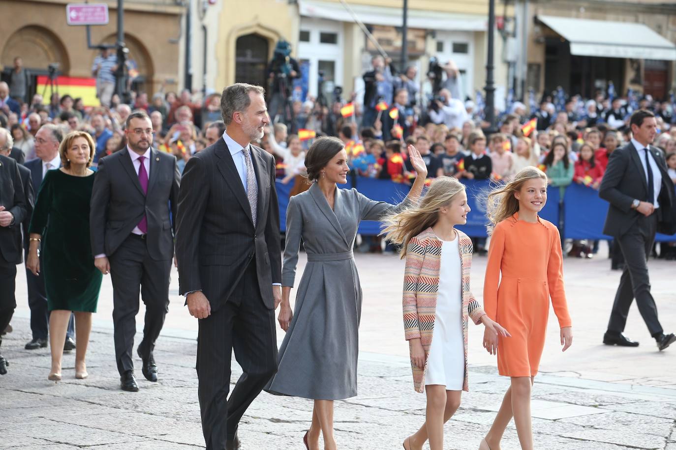 La Familia Real en Oviedo. 