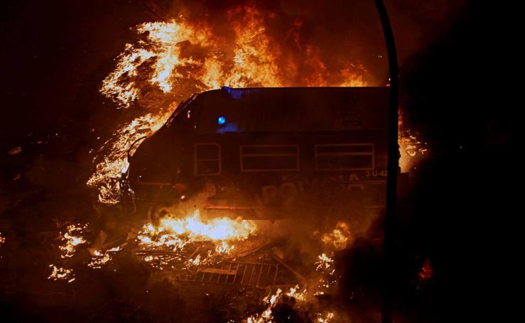 Una noche de extrema violencia en Barcelona