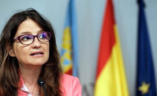 La consellera de Igualdad y Políticas Inclusivas, Mónica Oltra, en una comparecencia.