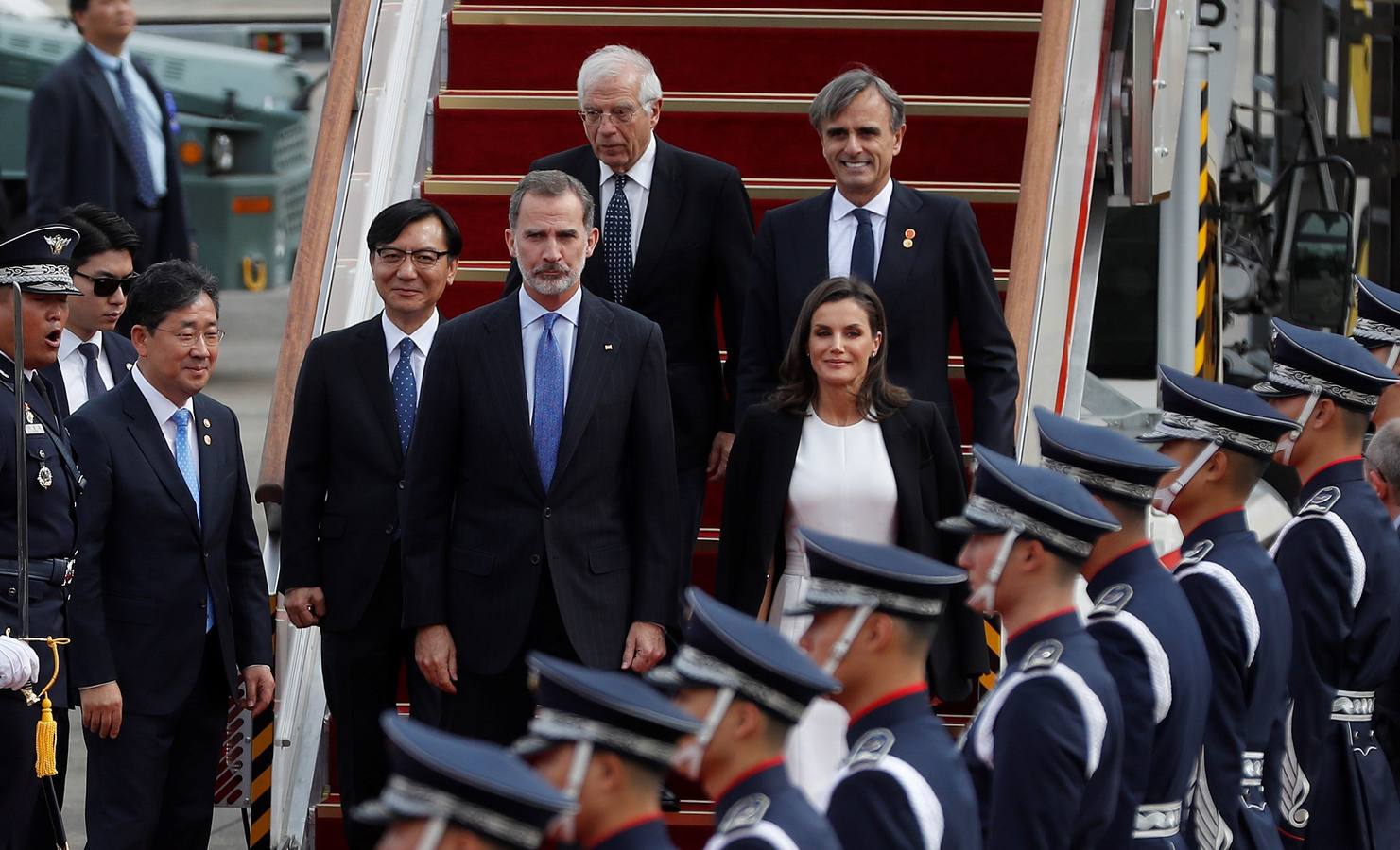 Felipe VI y Letizia llegaron este miércoles a Seúl.