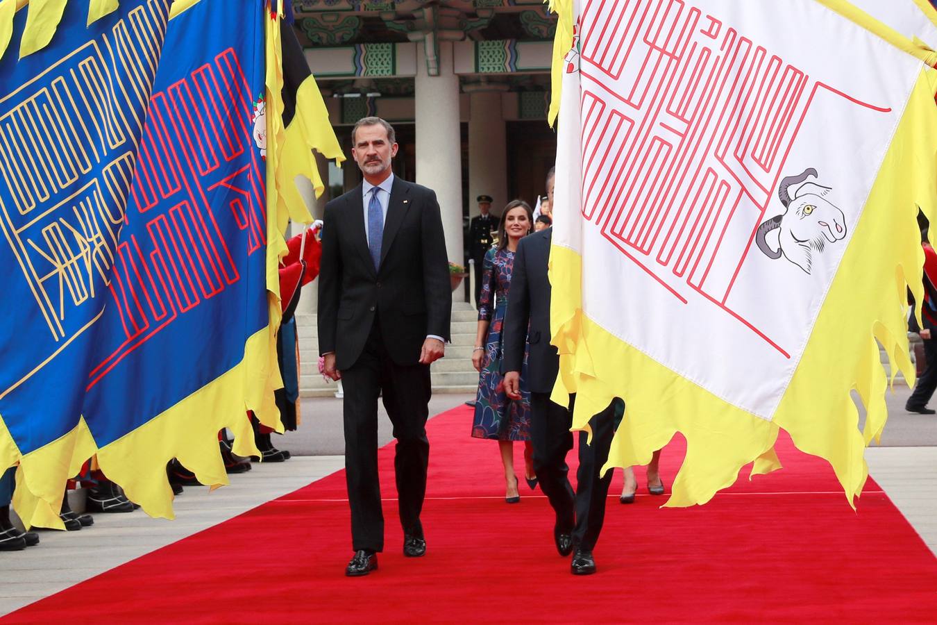 Felipe VI y Letizia llegaron este miércoles a Seúl.