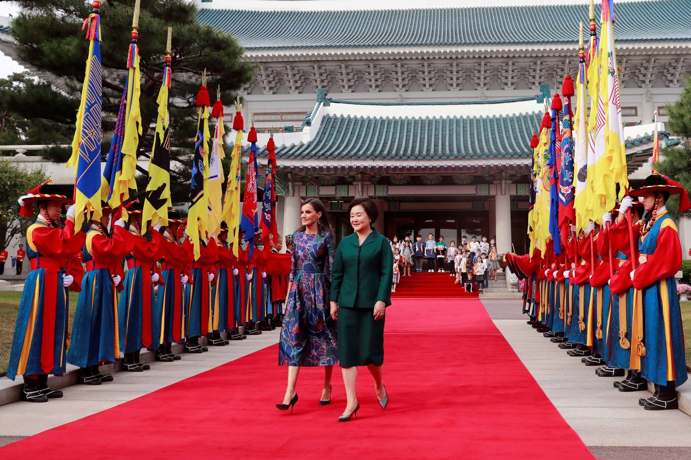 Felipe VI y Letizia llegaron este miércoles a Seúl.