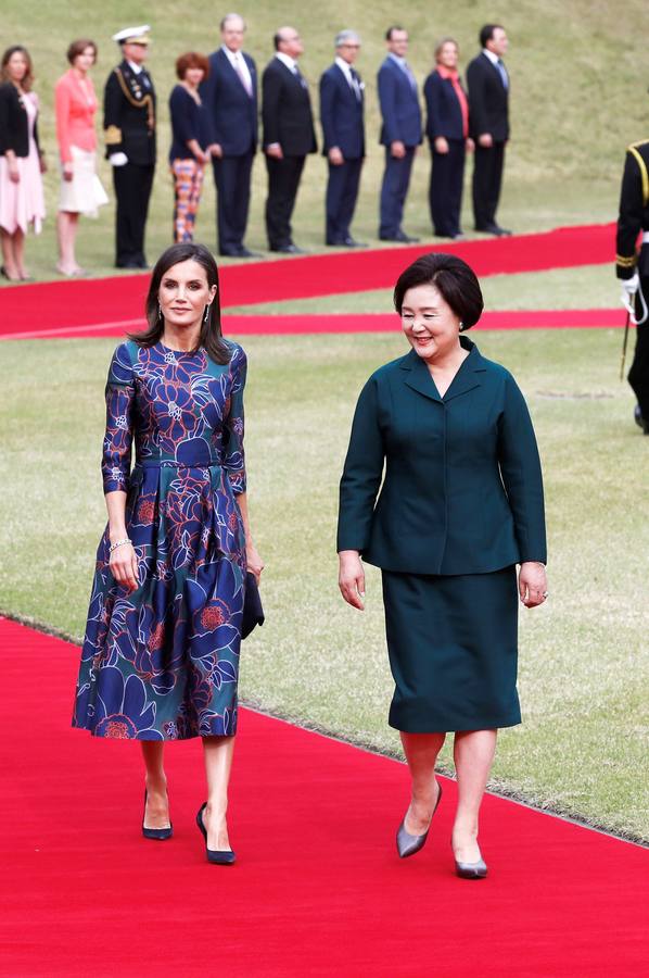 Felipe VI y Letizia llegaron este miércoles a Seúl.