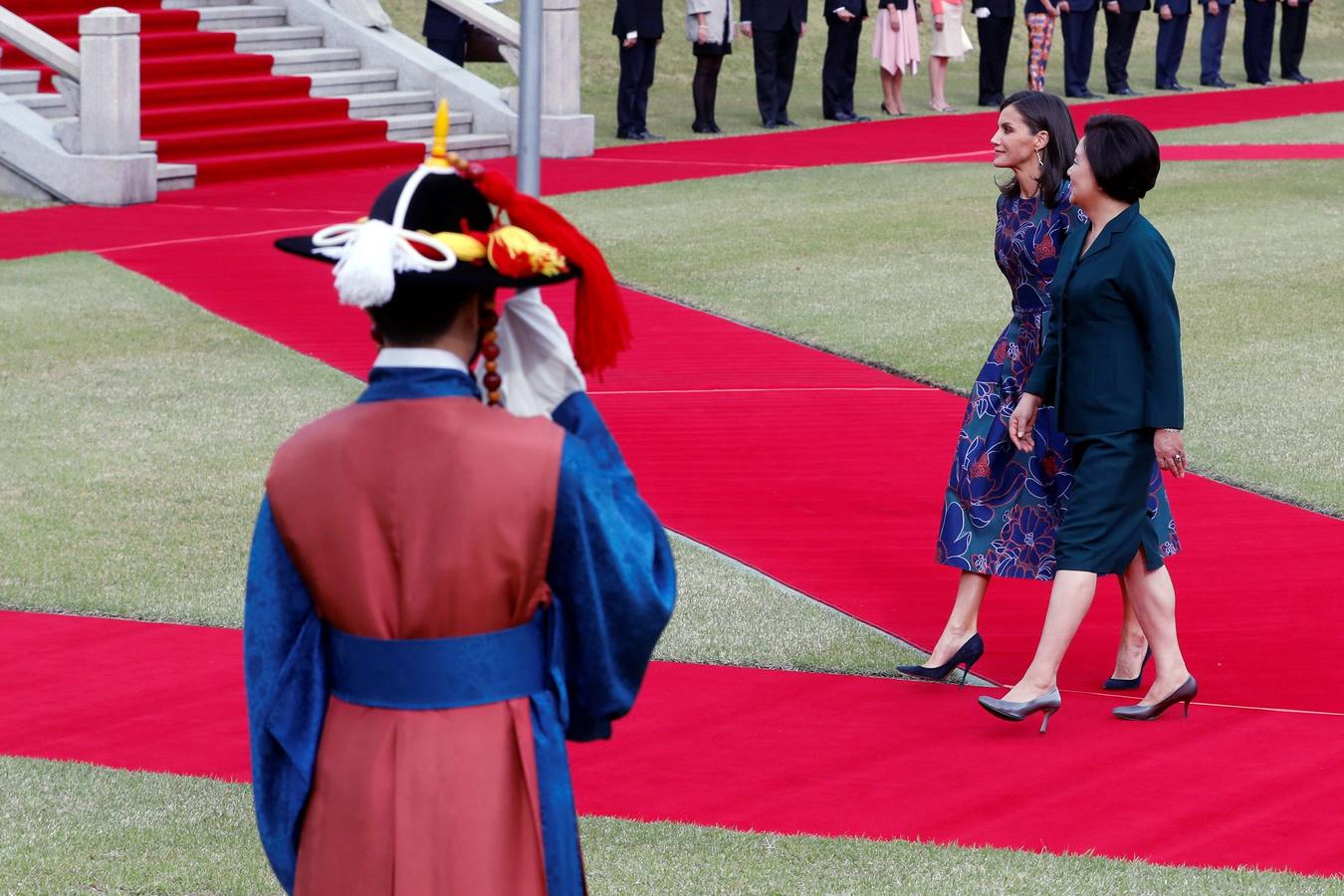 Felipe VI y Letizia llegaron este miércoles a Seúl.