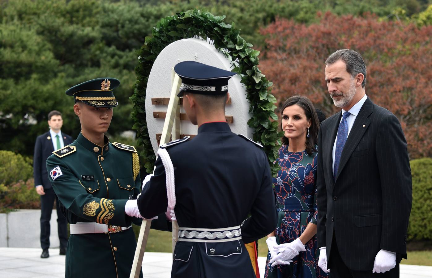 Felipe VI y Letizia llegaron este miércoles a Seúl.