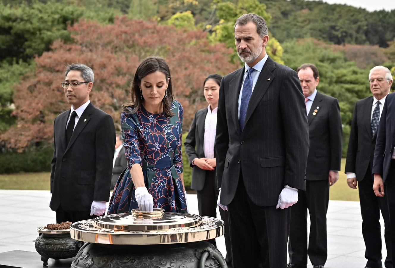 Felipe VI y Letizia llegaron este miércoles a Seúl.