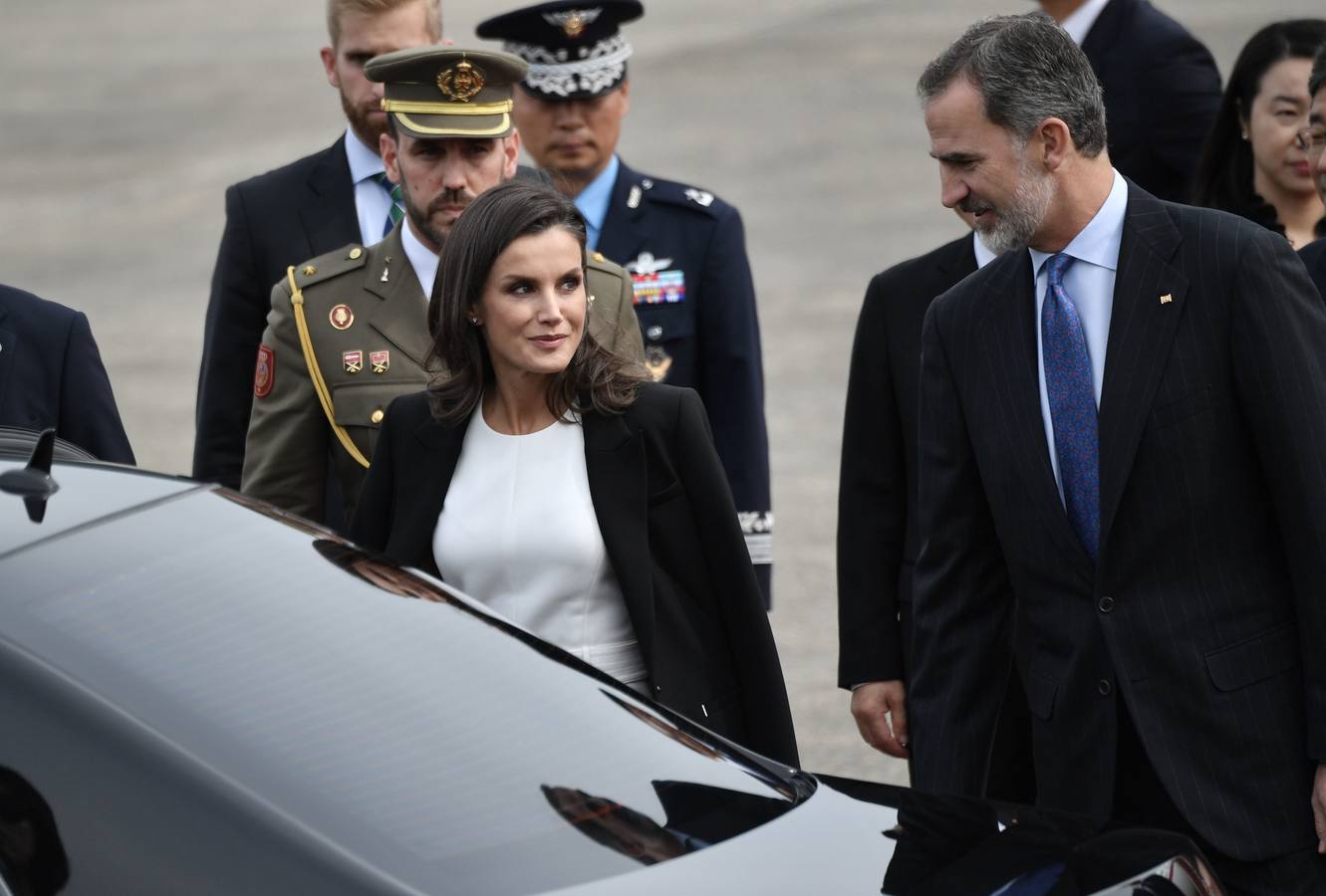 Felipe VI y Letizia llegaron este miércoles a Seúl.