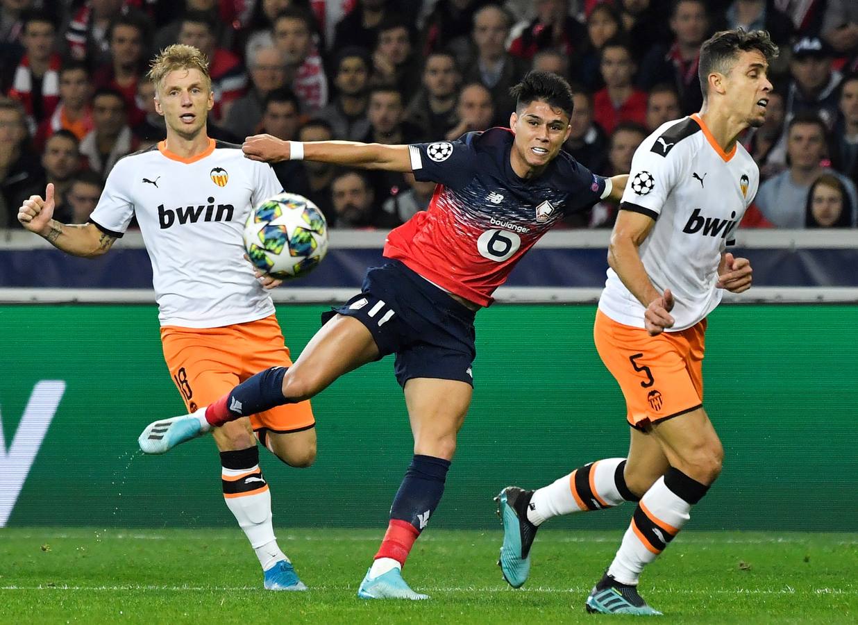 El Lille-Valencia, de Champions League, en imágenes. 