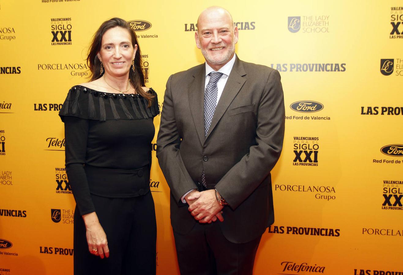 Patricia Álvarez y Miguel Ángel Catalá, director general del Grupo Coviñas.