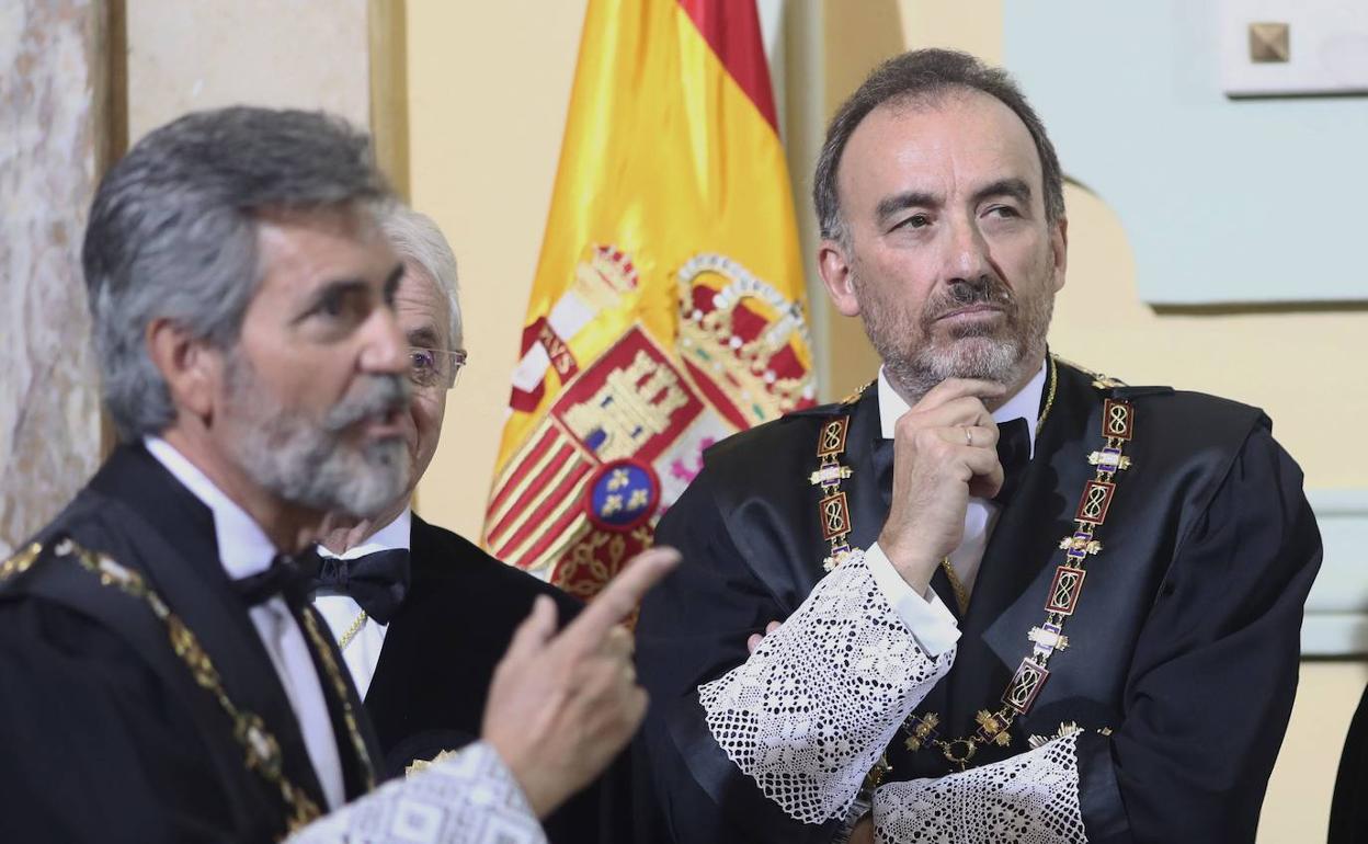 Carlos Lesmes y Manuel Marchena. 