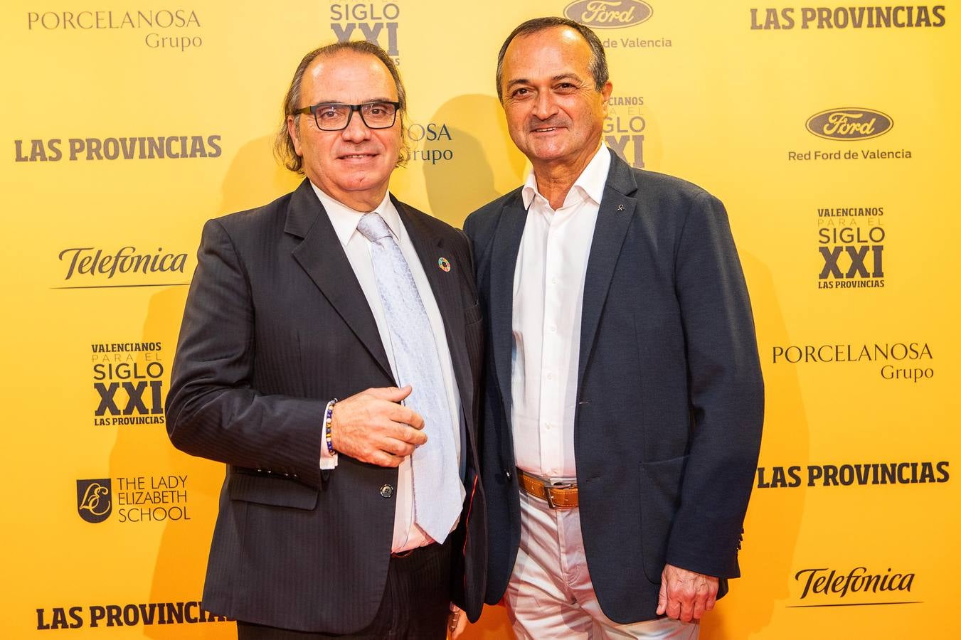 Luis Sendra, decano del Colegio de Arquitectos de la Comunitat, con el arquitecto Javier Domínguez.