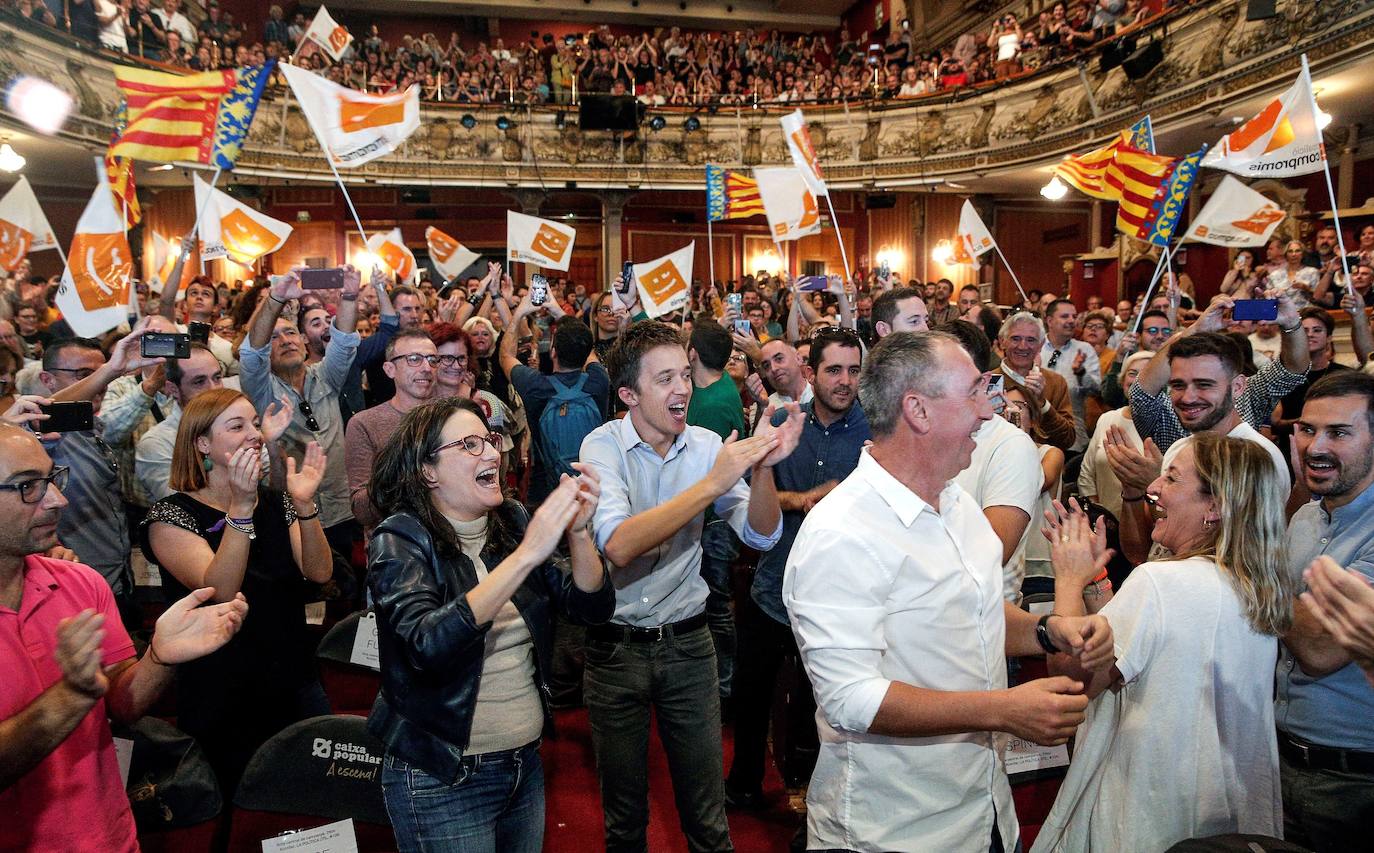 Errejón, Baldoví, Oltra y Ribó participan en el acto de Más País en Valencia