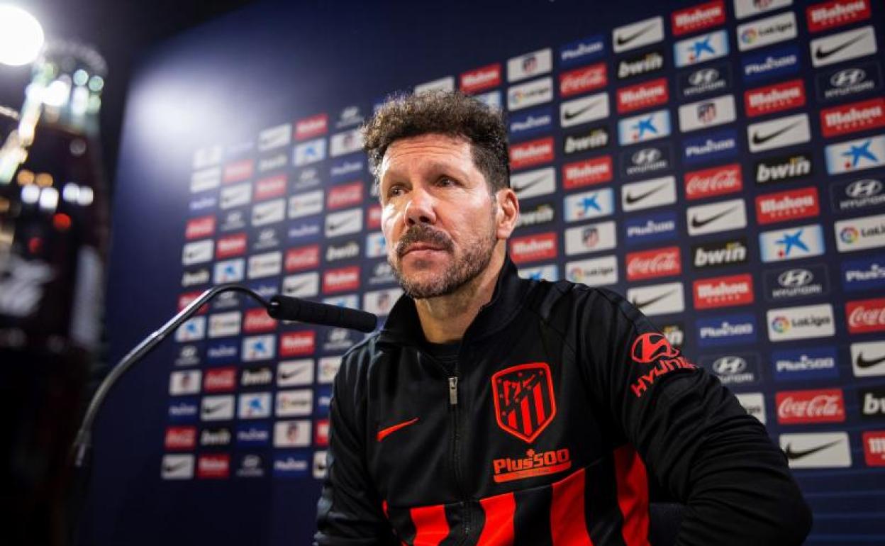 Diego Pablo Simeone, entrenador del Atlético de Madrid. 