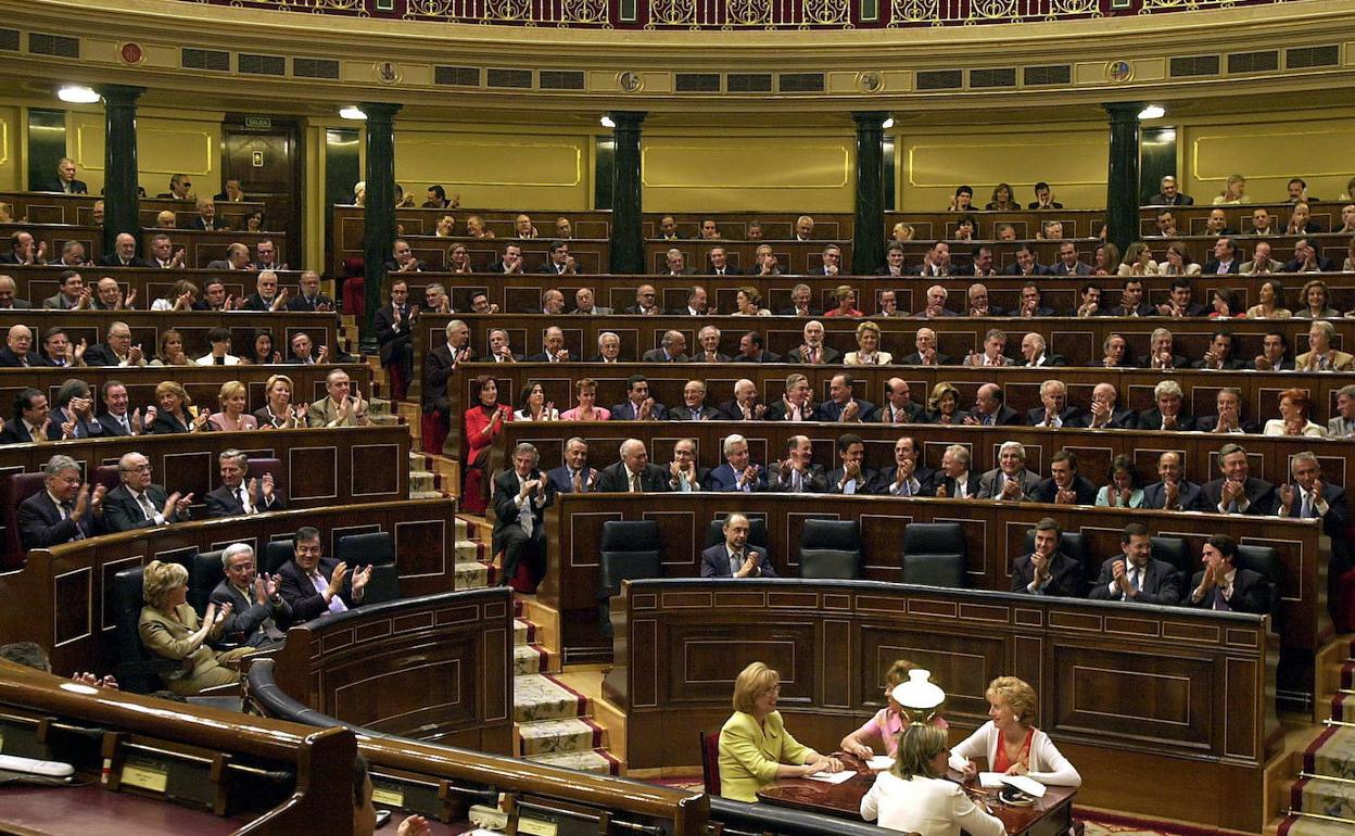 El hemiciclo del Congreso de los Diputados.