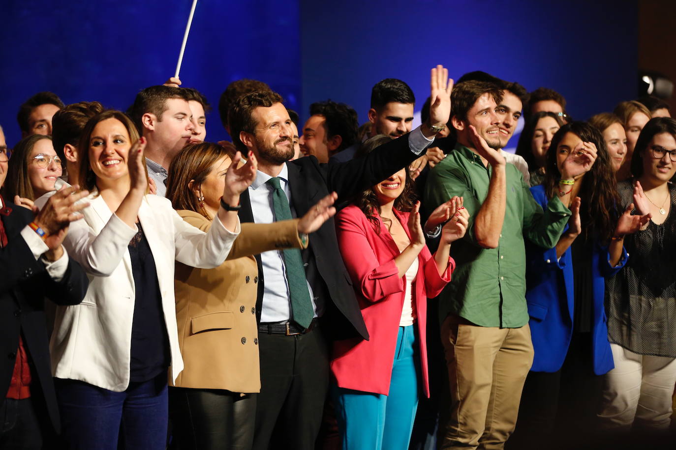 El líder del Partido Popular protagoniza un acto en el Auditorio Mar Rojo del Oceanogràfic de Valencia por las Elecciones Generales del 10N.
