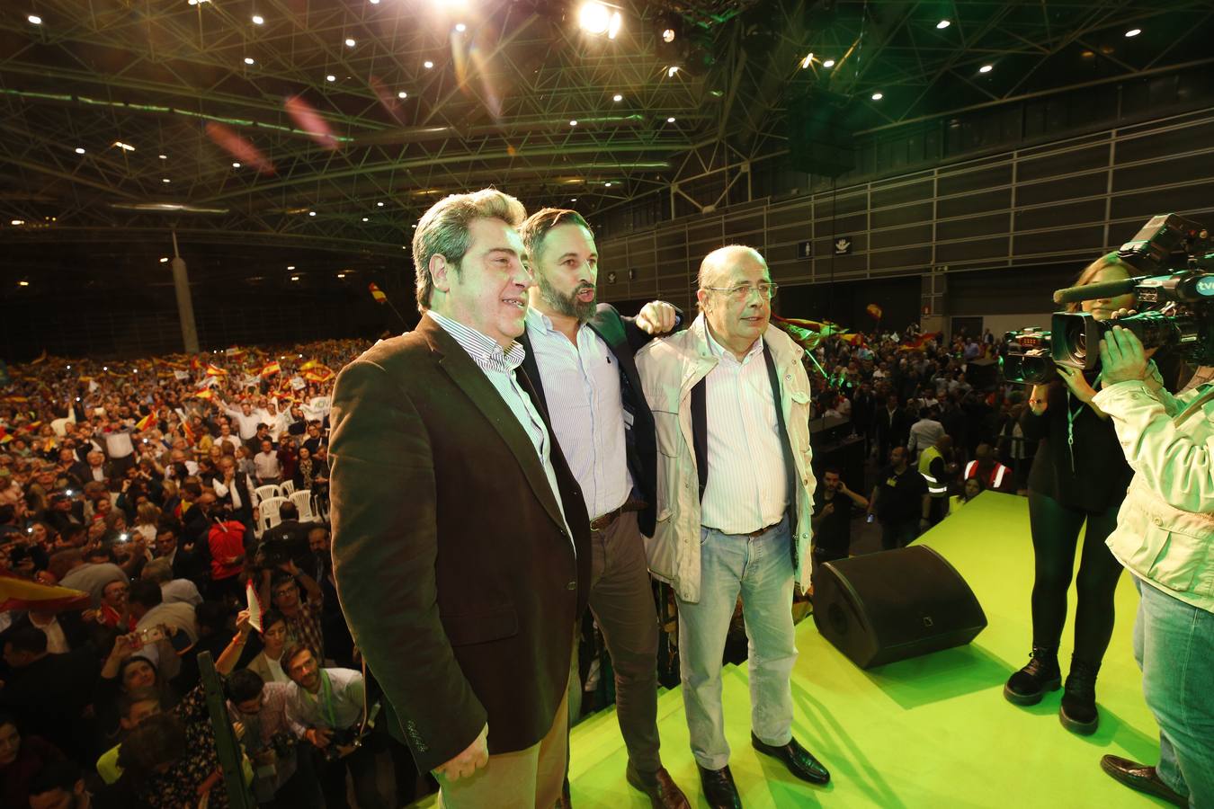 Mitin de VOX, con Santiago Abascal en Feria Valencia.