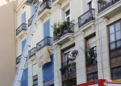 Imagen secundaria 1 - Este es el edificio en rehabilitación. 