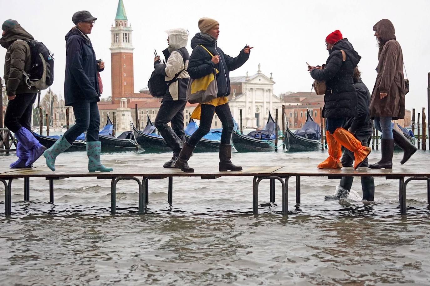 Venecia, destrozada por la peor 'acqua alta' del último medio siglo