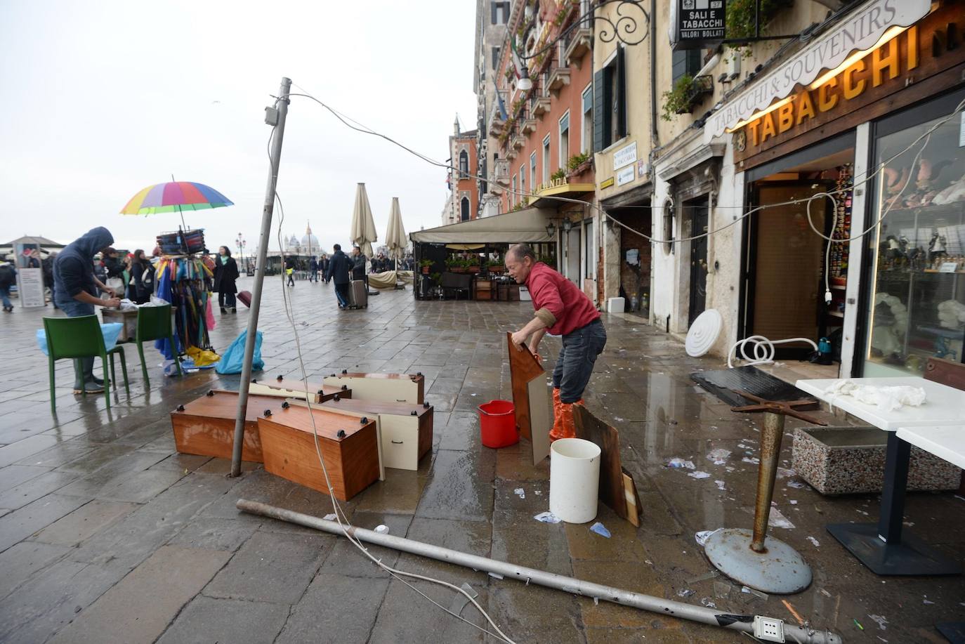 Venecia, destrozada por la peor 'acqua alta' del último medio siglo