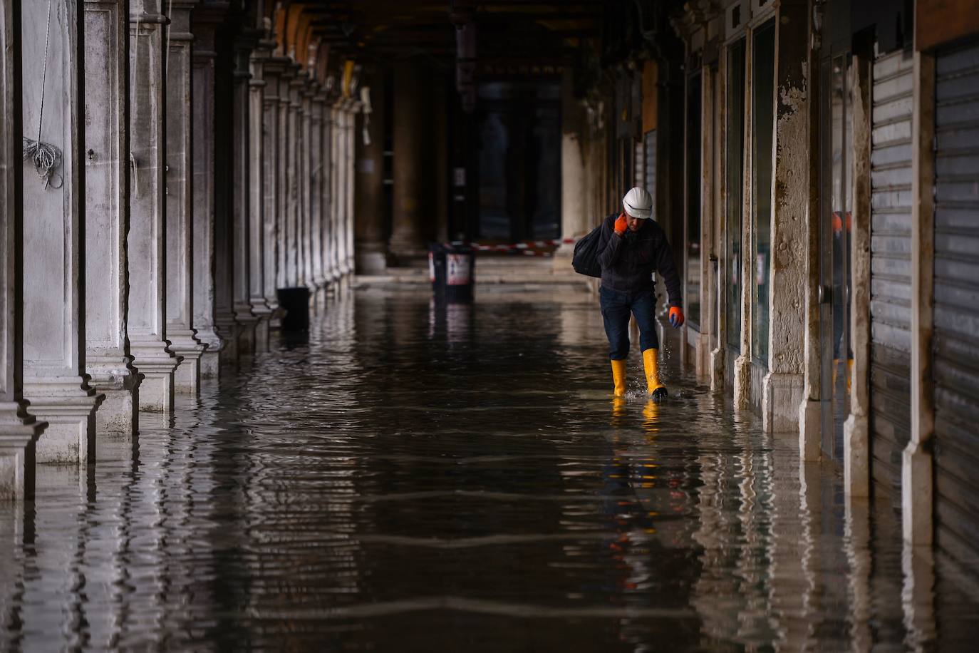 Venecia, destrozada por la peor 'acqua alta' del último medio siglo