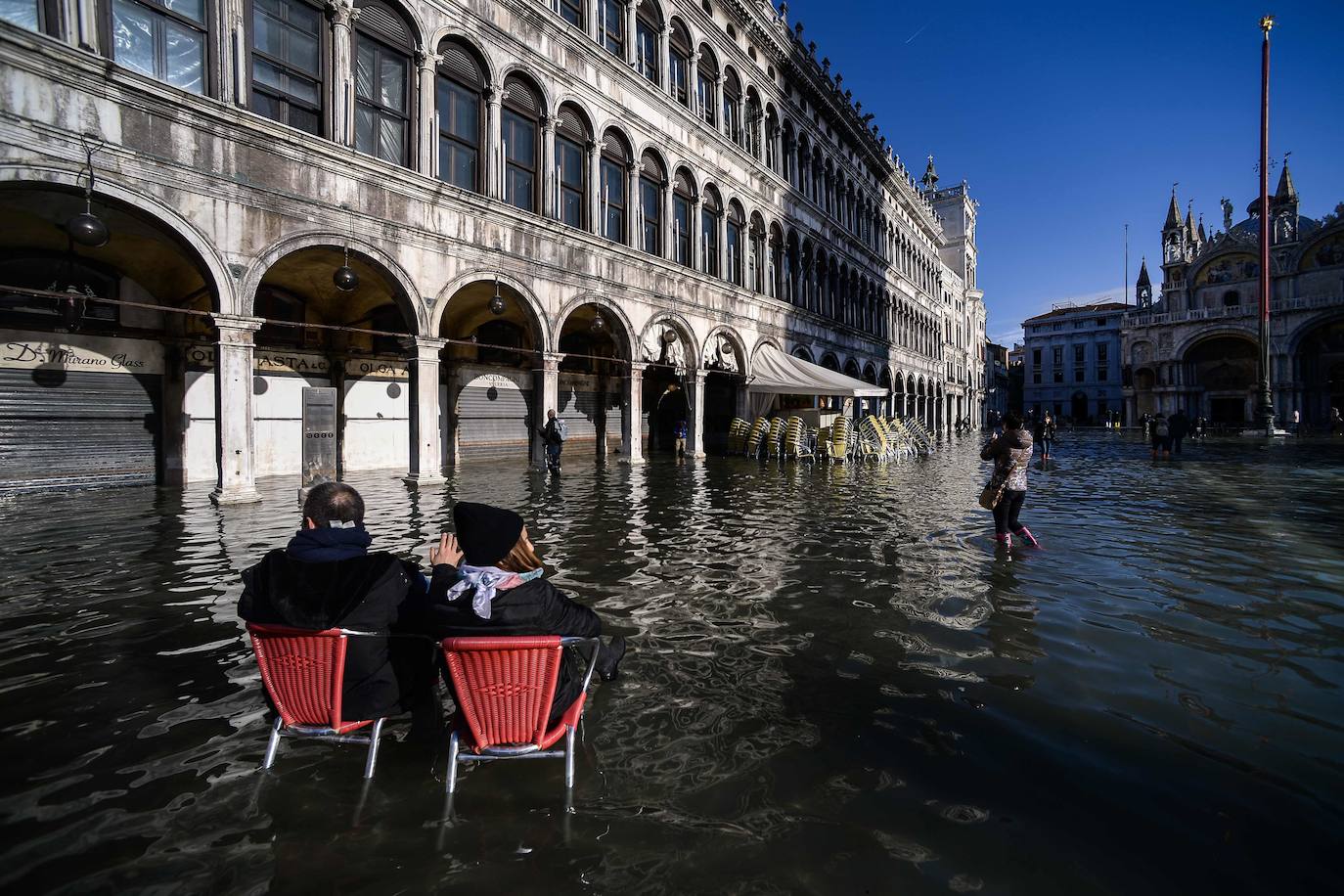 Venecia, destrozada por la peor 'acqua alta' del último medio siglo