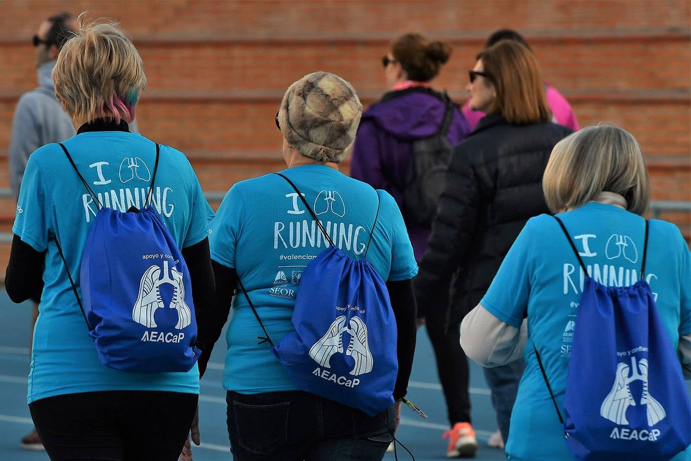 Carrera contra el Cáncer de Pulmón en Valencia en 2019.