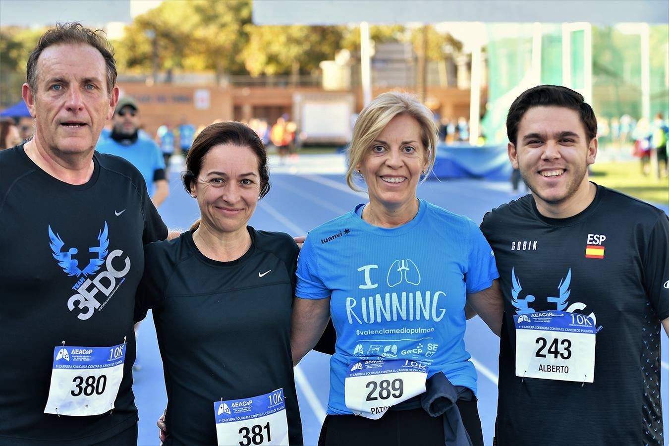 Carrera contra el Cáncer de Pulmón en Valencia en 2019.