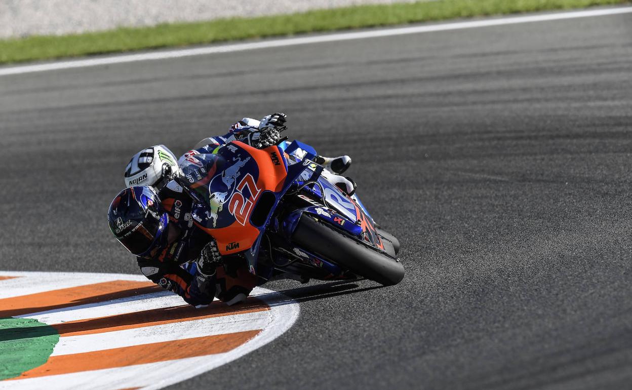 Iker Lecuona, durante la carrera. 