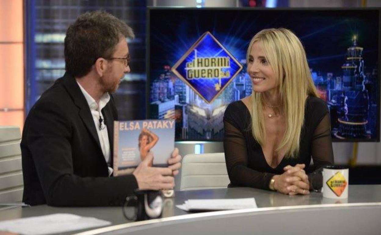 Elsa Pataky durante la entrevista con Pablo Motos en 'El Hormiguero'.