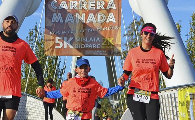 VII Carrera en Manada del Bioparc.