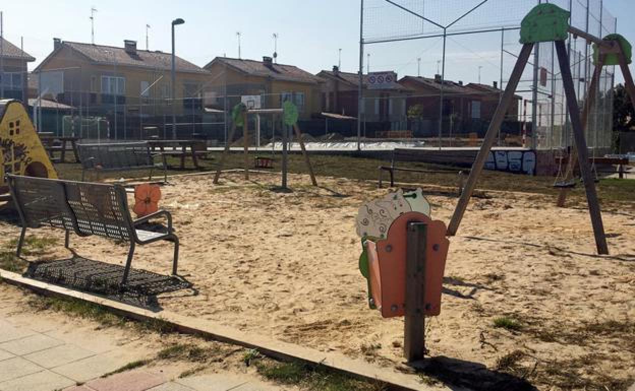 Parque infantil de la localidad burgalesa de Villarmero.