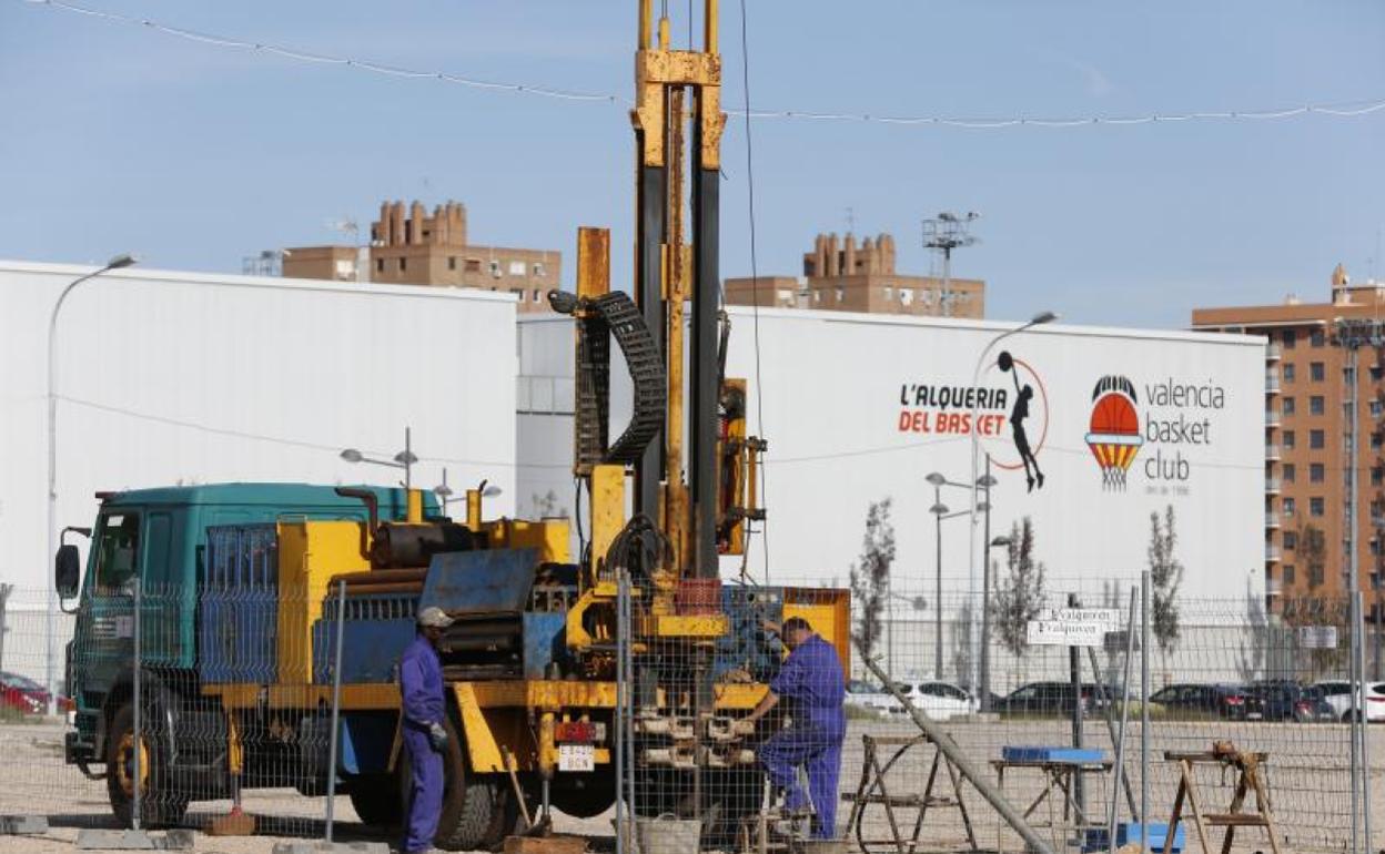 La primera obra del Valencia Arena