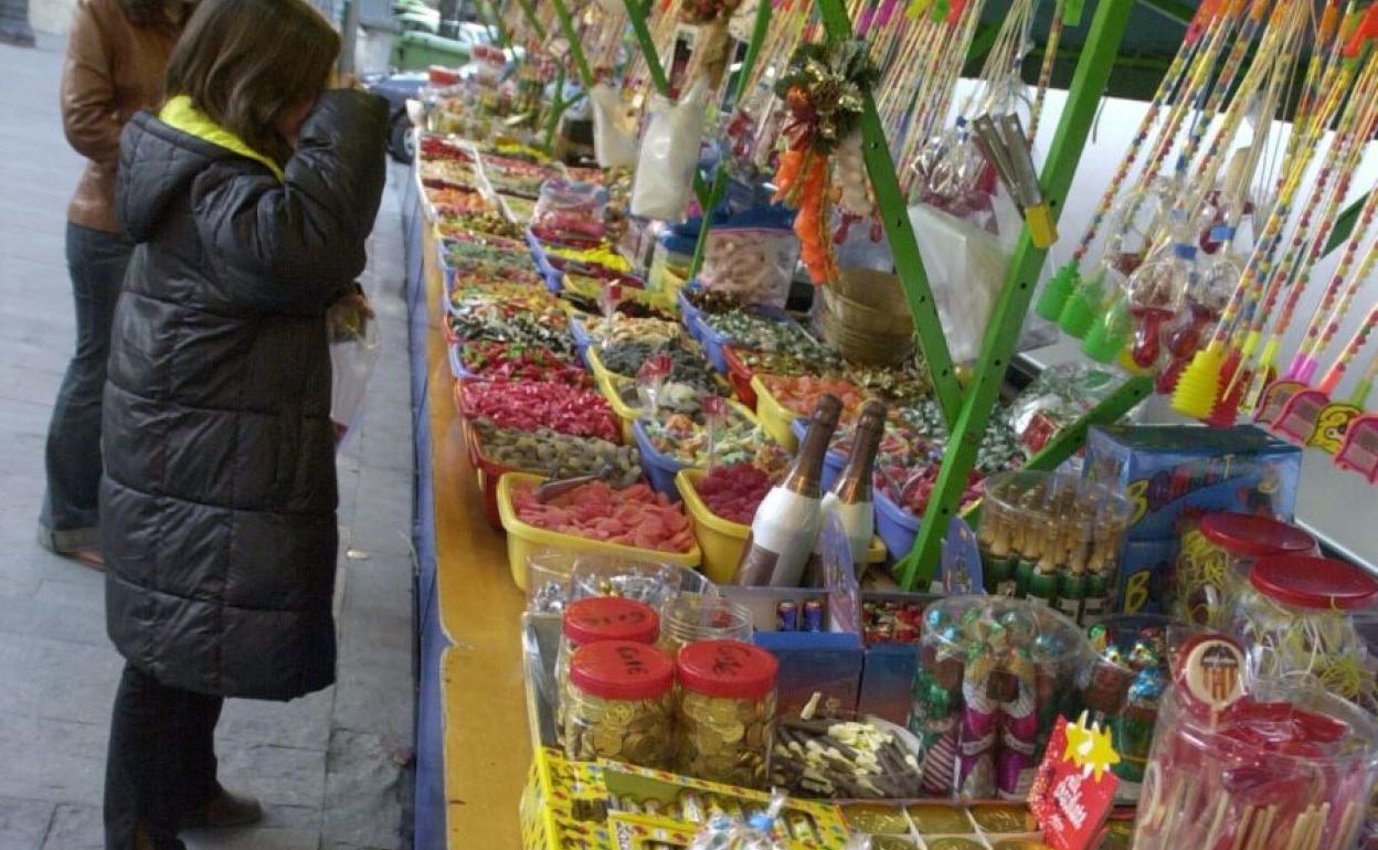 Mercadillo de Navidad en Valencia.