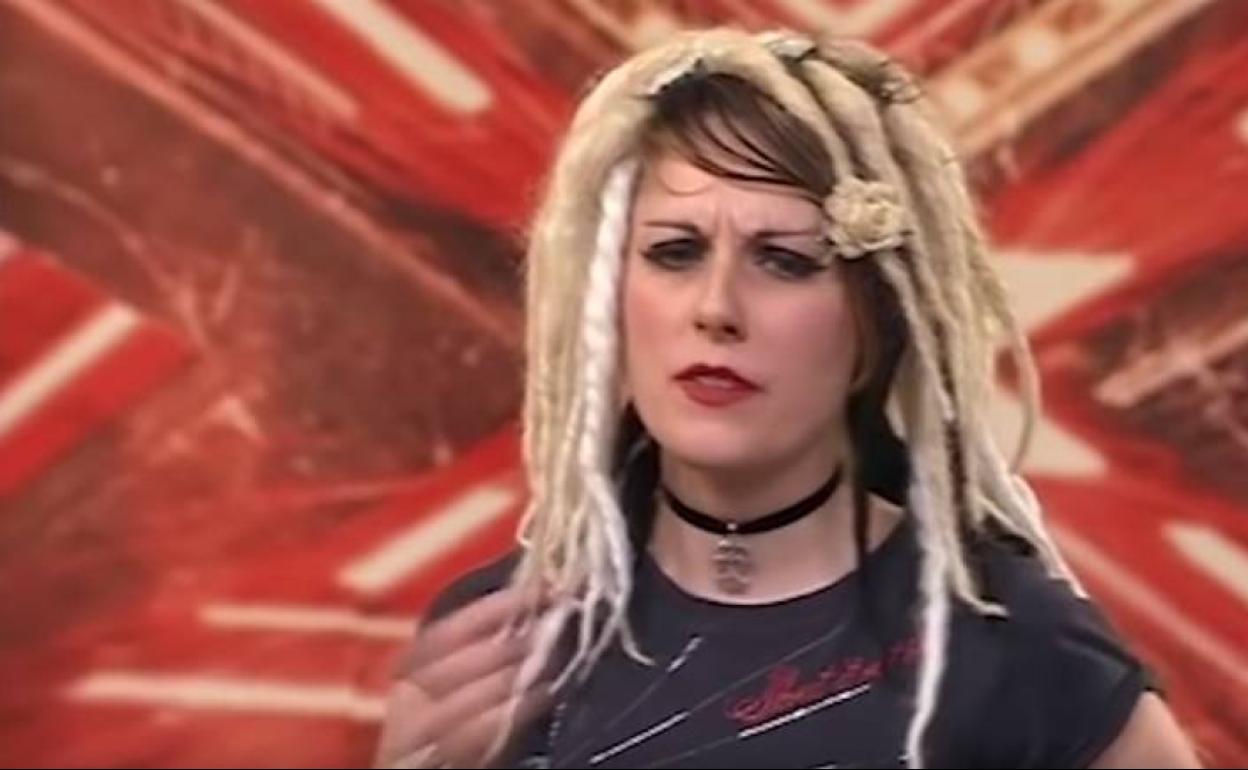 Ariel Burdett durante su aparición en 'Factor X'.