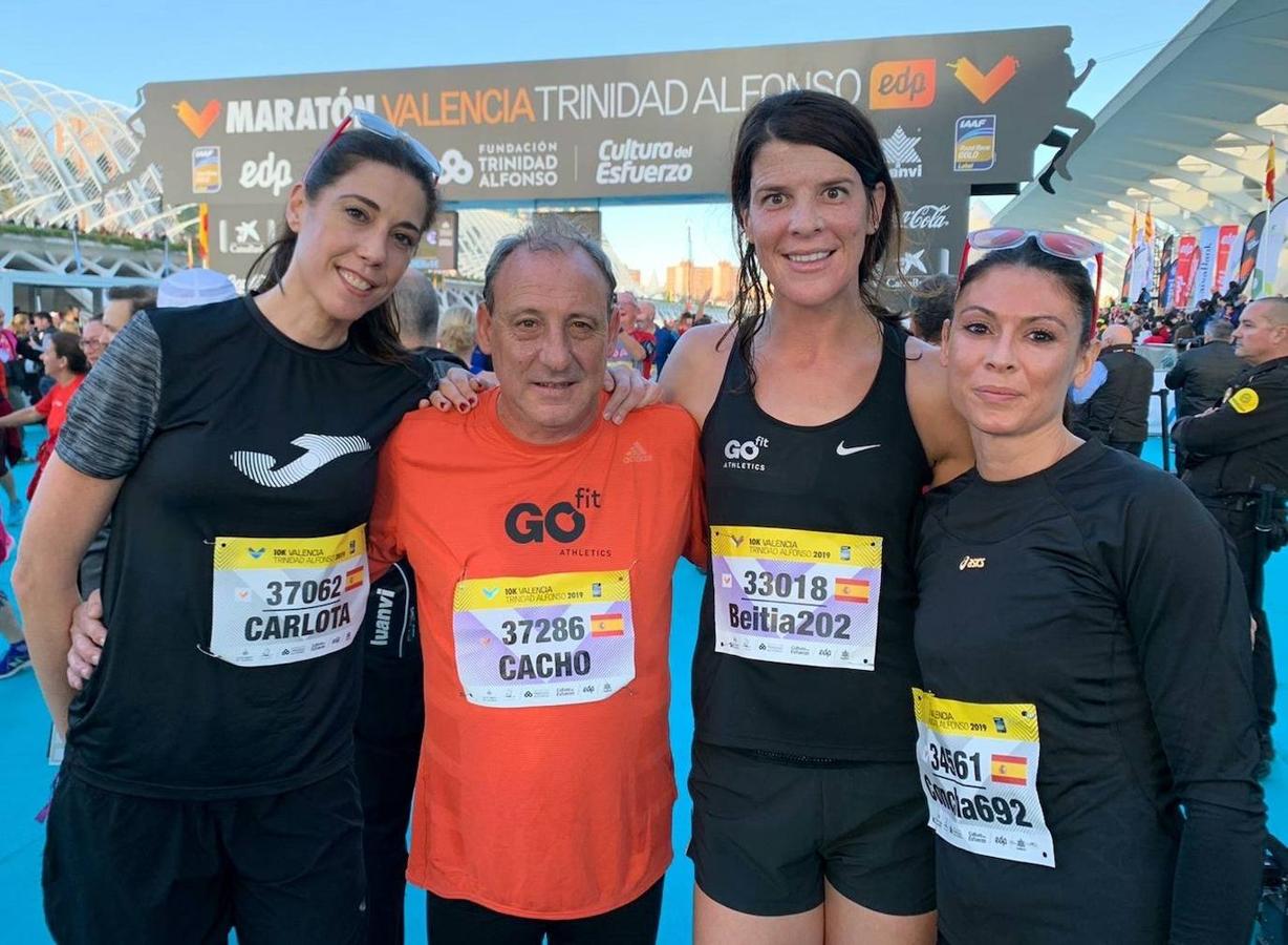 Carlota Castrejana, Fermín Cacho, Ruth Beitia y Concha Montaner son algunos de los exdeportistas que han participado en la 10K de Valencia. 