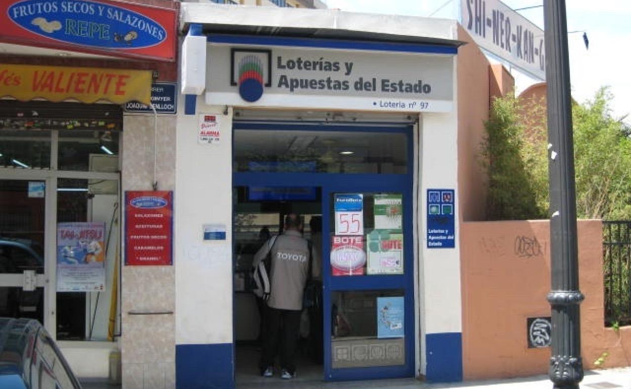 Kiosco en Valencia donde se selló el boleto ganador de la Bonoloto.