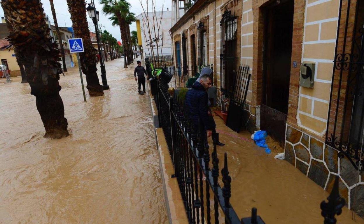 Los Alcázares, inundado. 