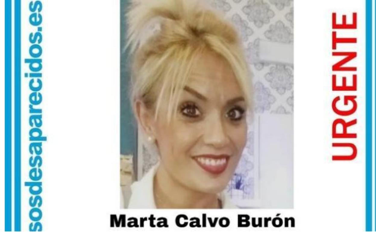 Marta Calvo, en la foto difundida por redes sociales.