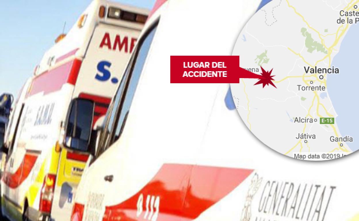 Seis mujeres heridas en un accidente múltiple en la autovía A-3 en Siete Aguas