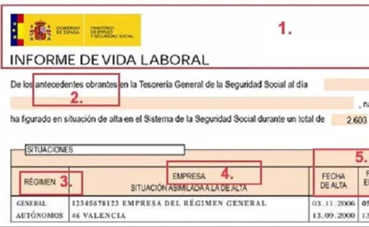 Informe de vida laboral | Las diez claves para entender el informe de vida laboral recibido en casa