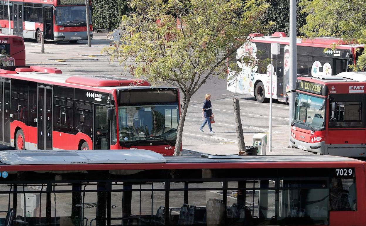 Autobuses de la EMT. 