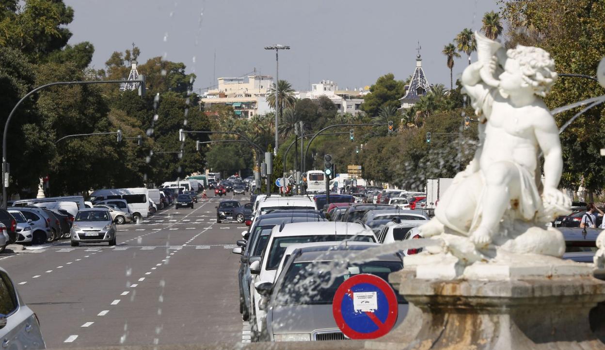 Zona central del paseo de la Alameda. 