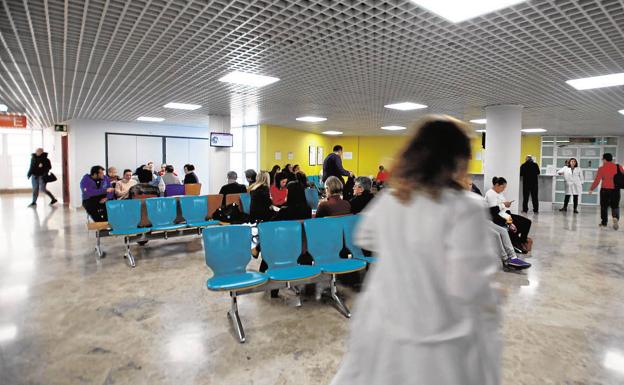 Sala de espera en un hospital valenciano.