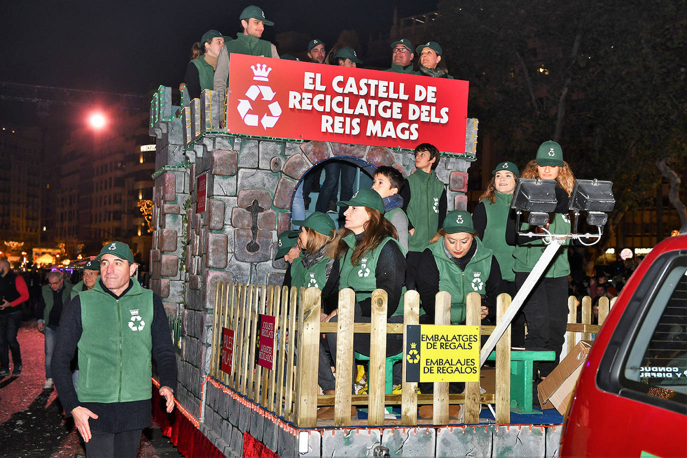 Cabalgata de los Reyes Magos en Valencia.