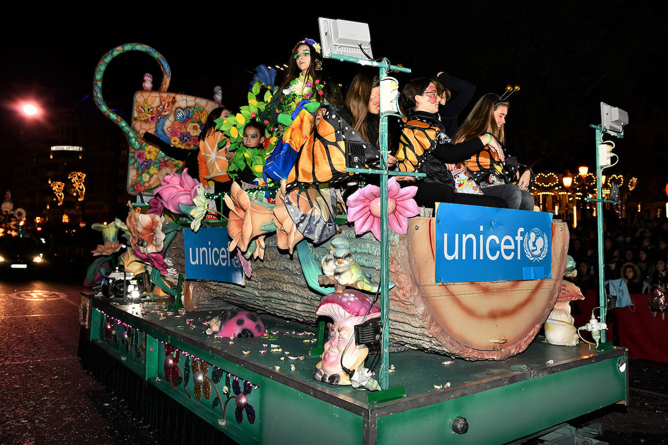 Cabalgata de los Reyes Magos en Valencia.