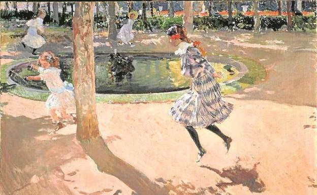 Lienzo de Sorolla que se conserva en la Casa Museo del artista en Madrid. 