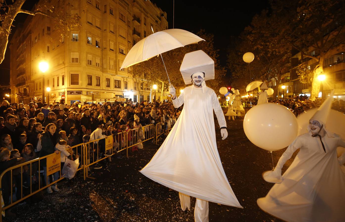 Cabalgata de los Reyes Magos en Valencia.