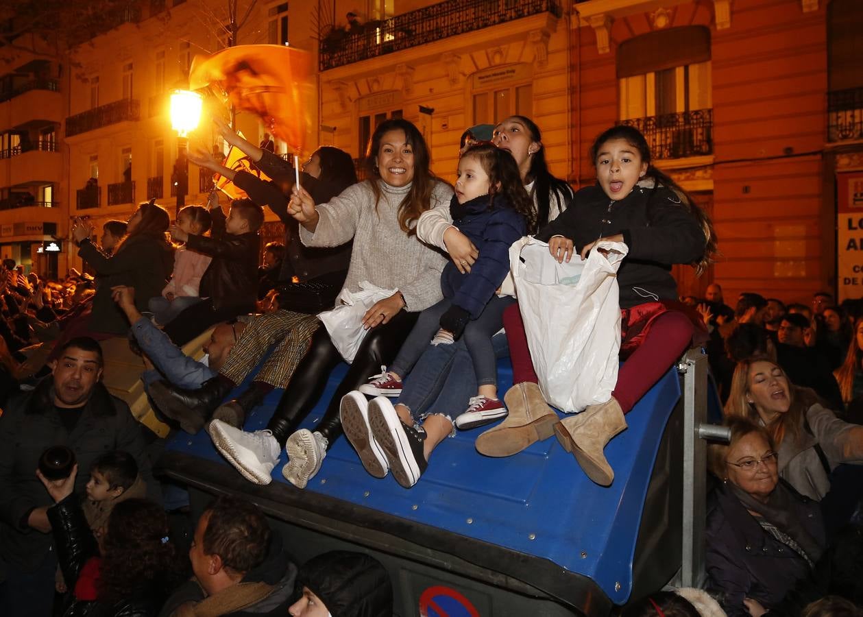 Cabalgata de los Reyes Magos en Valencia.