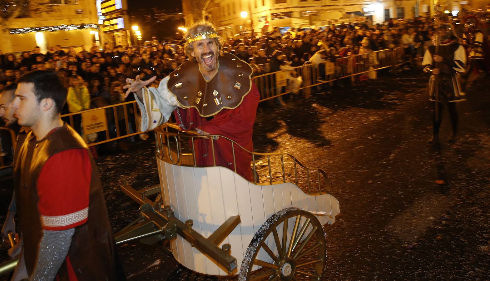 Cabalgata de los Reyes Magos en Valencia.